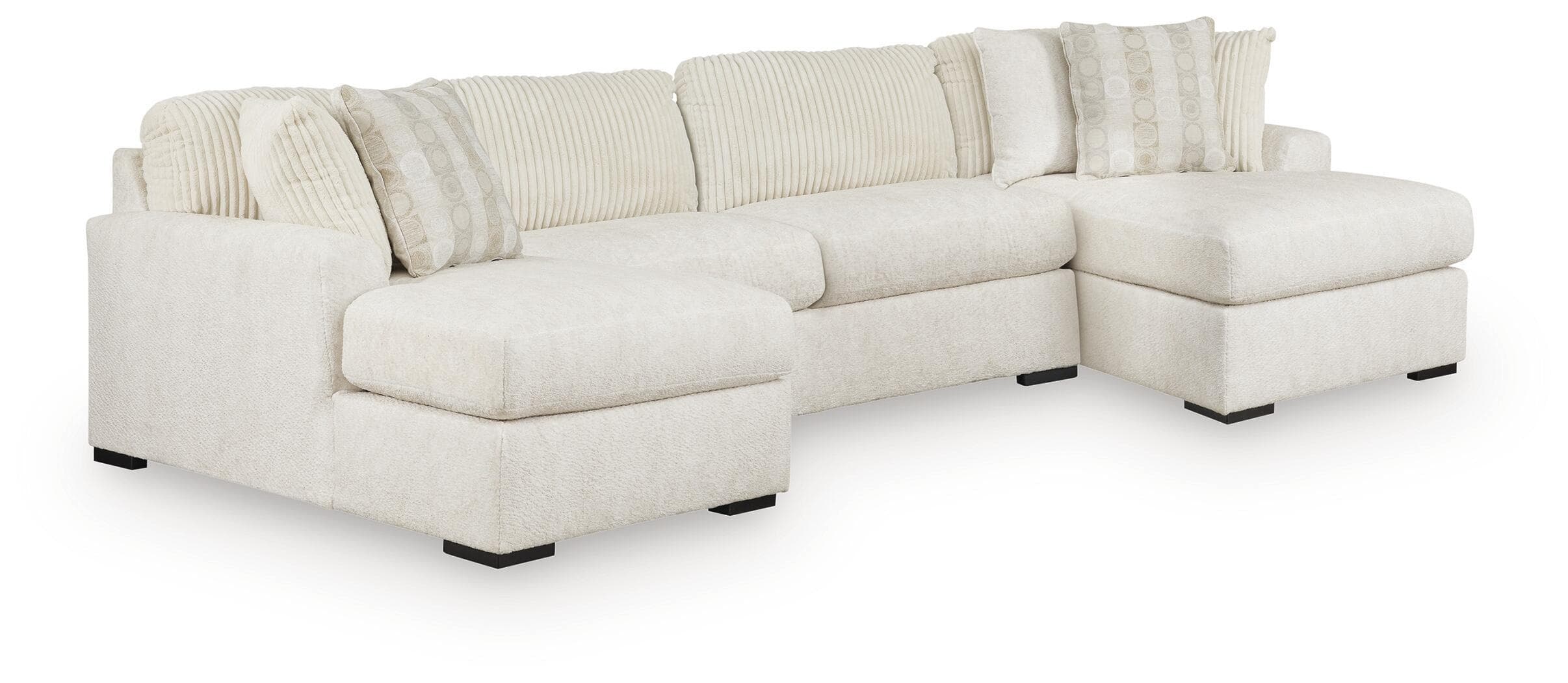 3-Piece Sectional With Double Chaise
