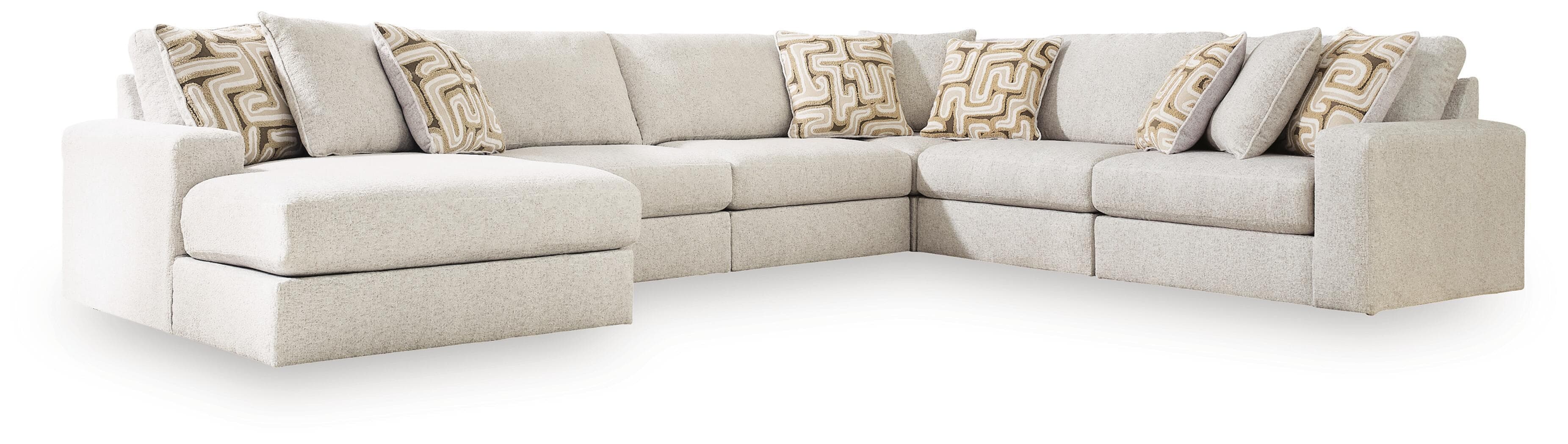Kestrie - 6-Piece Sectional With LAF Corner Chaise - Feathered