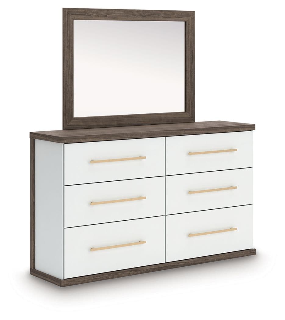 Dresser And Mirror · Brown