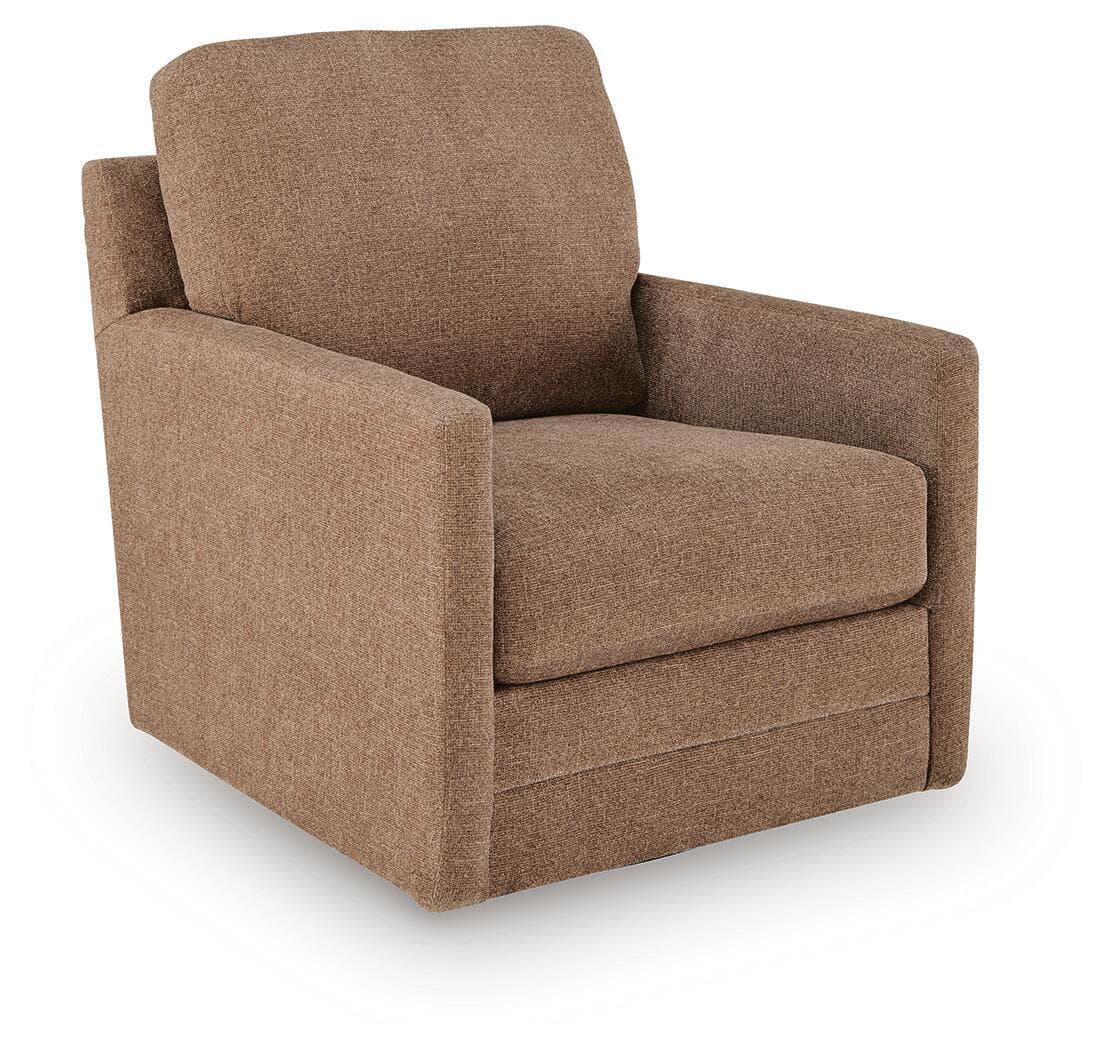 Dishford - Swivel Accent Chair - Cinnamon