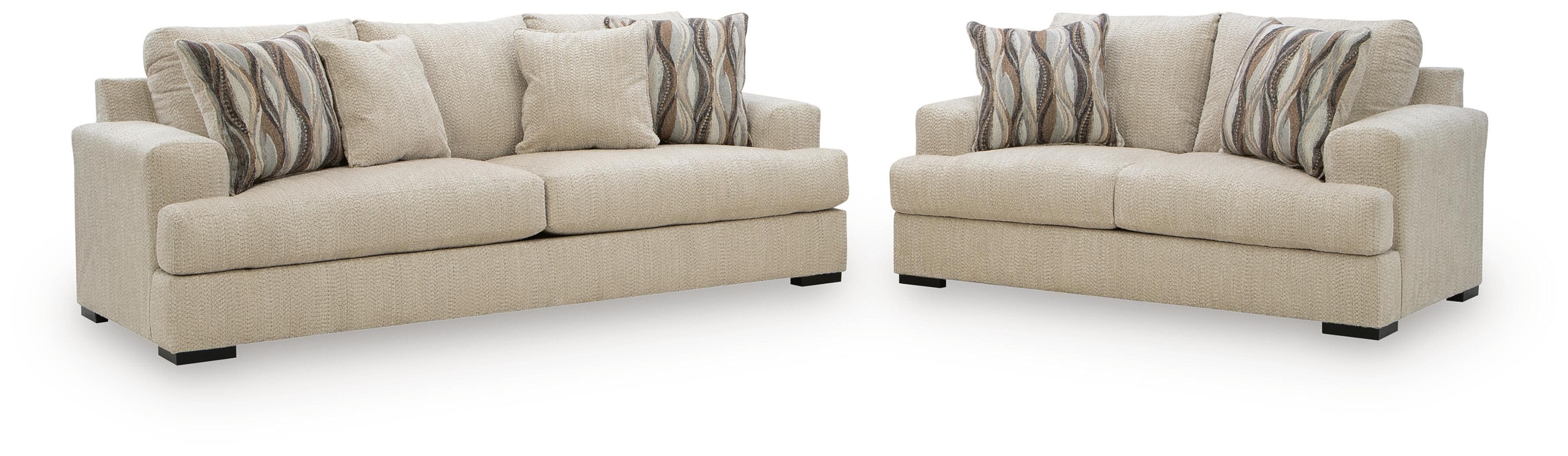 Lofwood - 2 Pc. - Sofa And Loveseat - Oatmeal