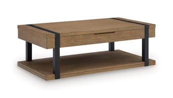 Jorannti - Rectangular Lift Top Cocktail Table - Medium Brown