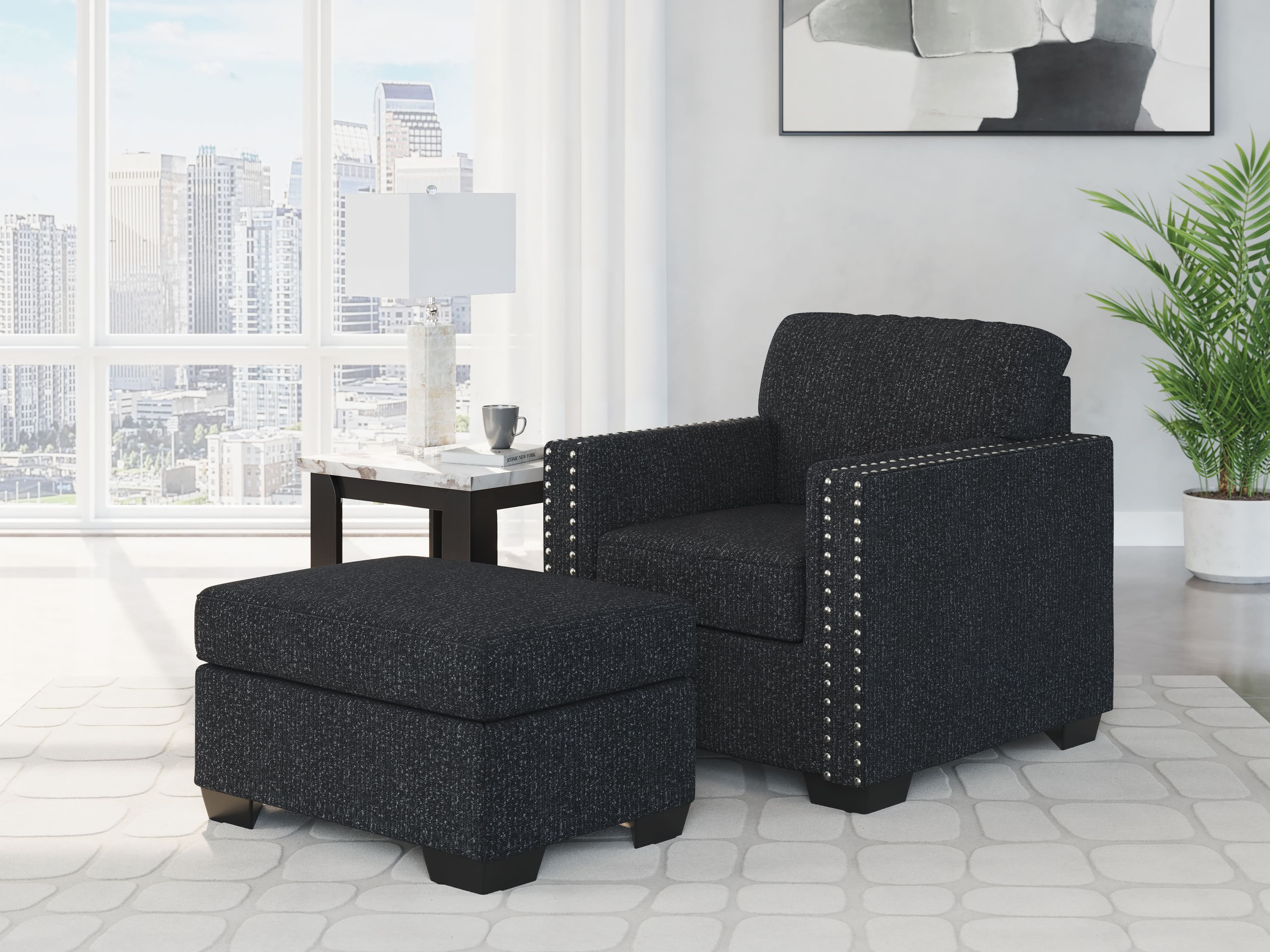2 Pc. · Chair, Ottoman