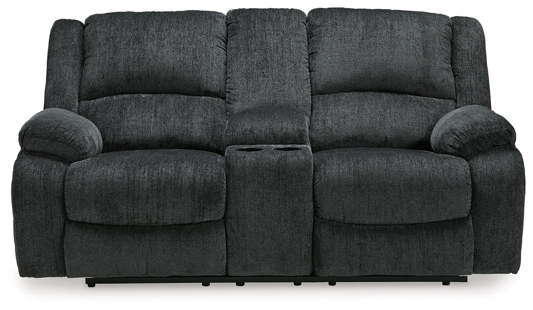 DBL Rec Loveseat w/Console · Dark Gray