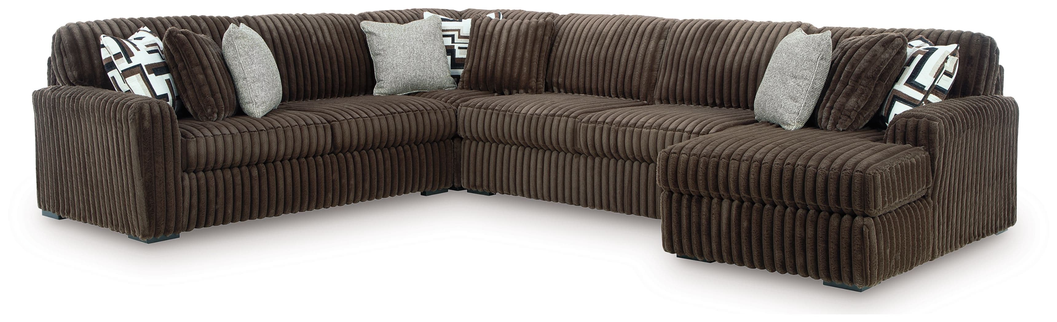 4-Piece Sectional With RAF Corner Chaise