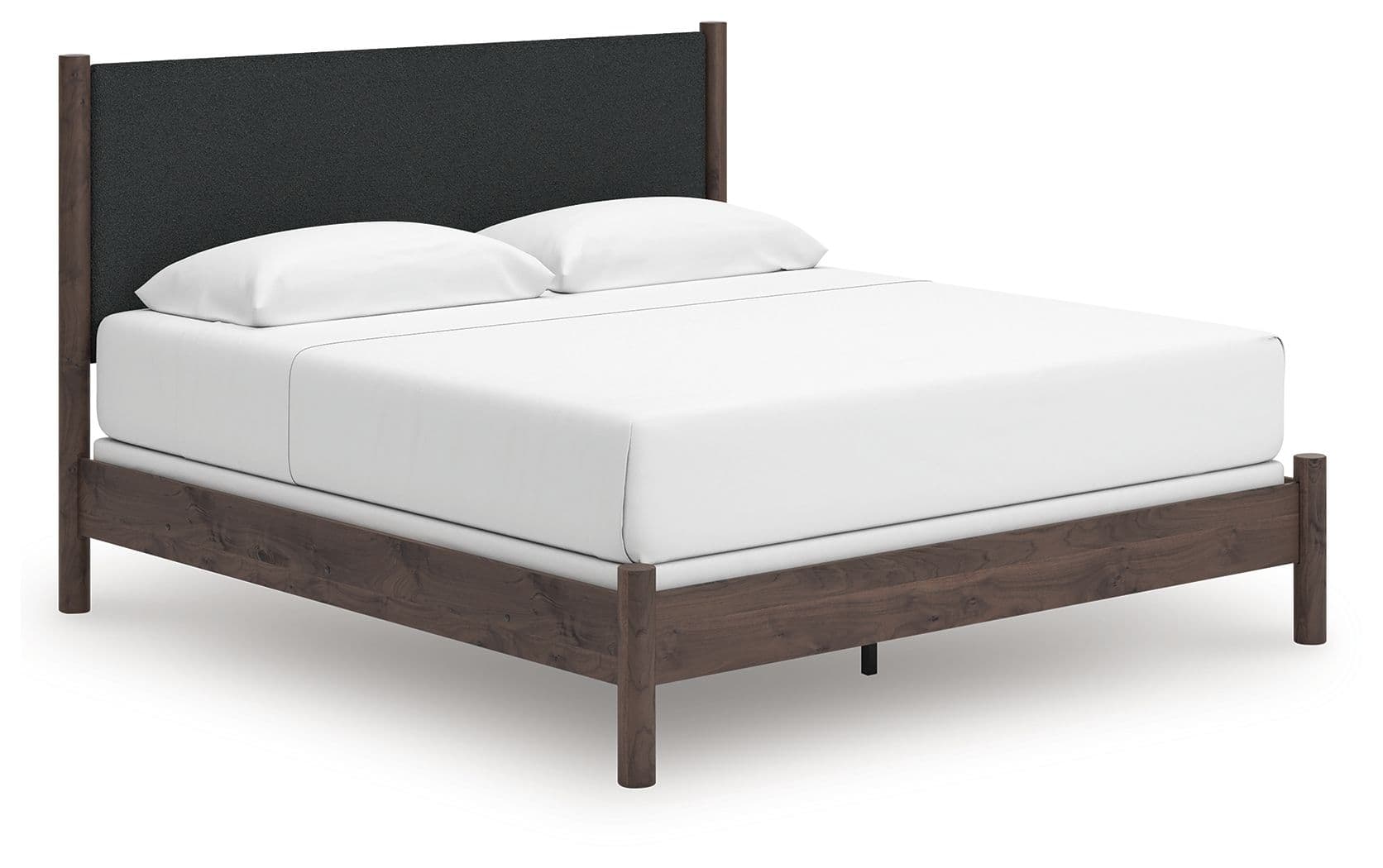 King Upholstered Panel Bed