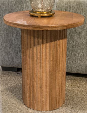 Towner Grove - Round End Table - Natural Brown